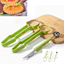 Promotional 3 In 1 Melon Fruit Carving Tools Knife