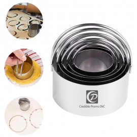 Biscuit Cutter Set 5 Pieces Round Cookies Cutters With Handle Custom Printed  Biscuit Cutter Set 5 Pieces Round Cookies Cutters With Handle Custom Printed