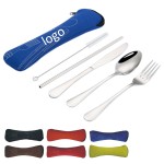 Logo Branded 5 Pieces Stainless Steel Flatware Set