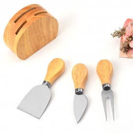 Logo Branded 3-Piece Cheese Knife Set