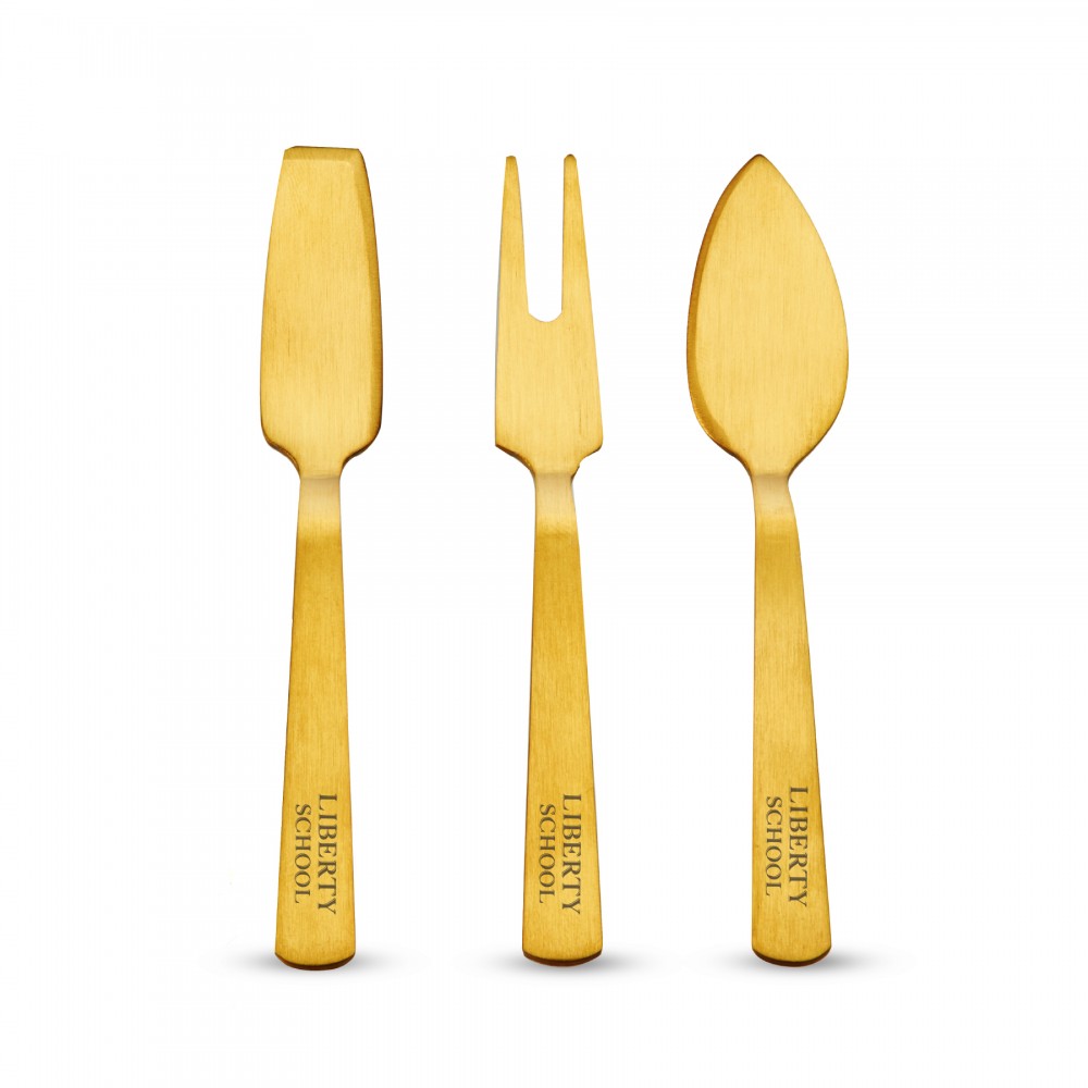 Custom Gold Cheese Knife Set by Twine Custom Gold Cheese Knife Set by Twine