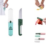2-In-1 Fruit Knife Set With Peeler Custom Imprinted
