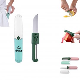 2-In-1 Fruit Knife Set With Peeler Custom Imprinted