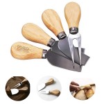 4-Piece Cheese Knife Set Custom Imprinted