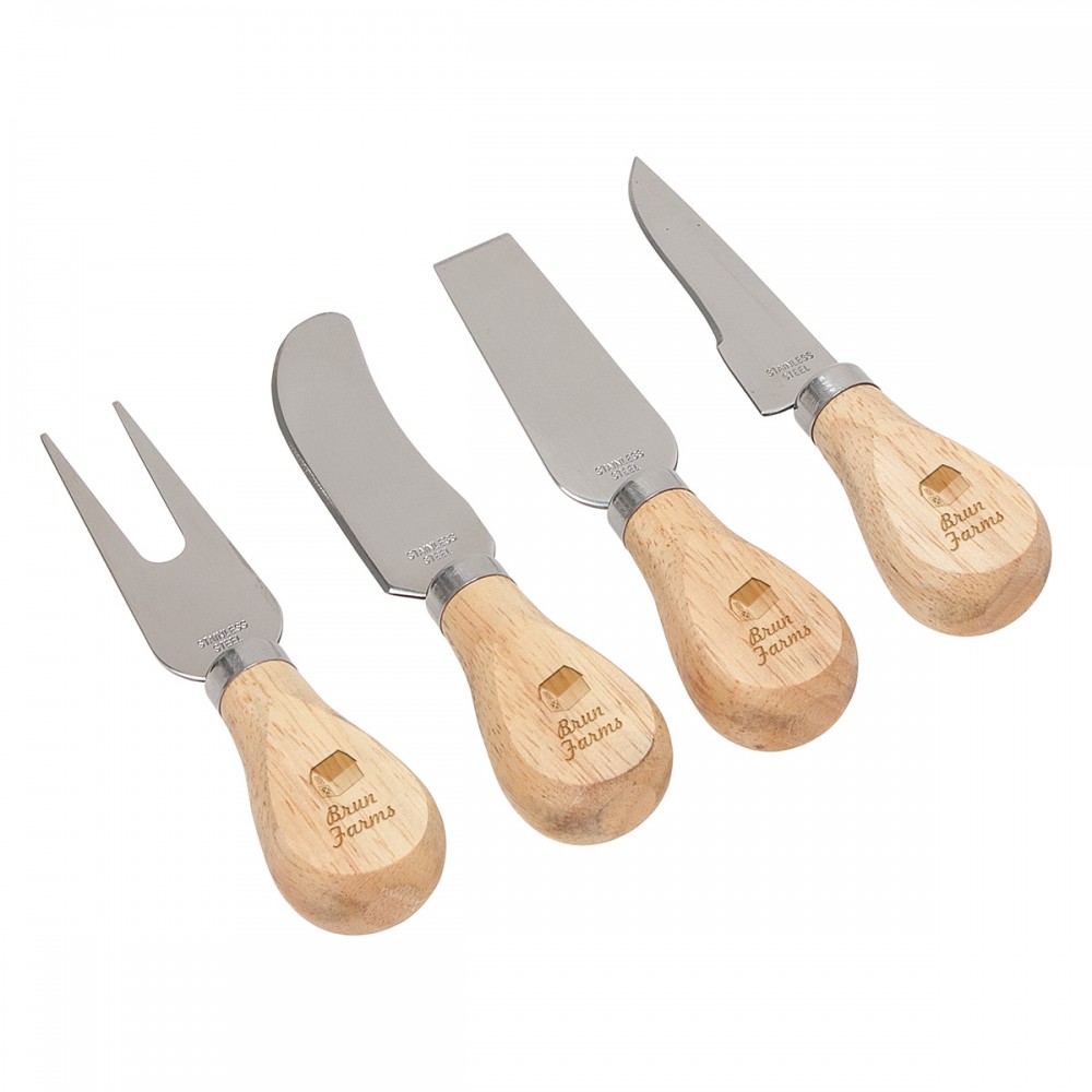 Tomme Cheese Knife Set with Logo