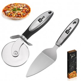 Pizza Cutter Wheel Pizza Server Set with Logo