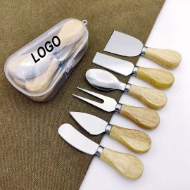 6 Piece Cheese Knife Set Custom Printed
