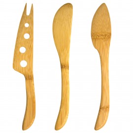 Promotional 3 Piece Bamboo Cheese Knife Set