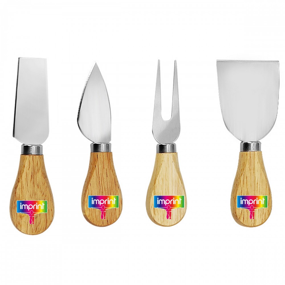 Stainless Steel Cheese Knife Set Logo Branded