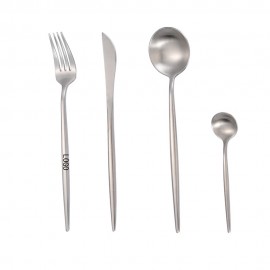 304 Stainless Steel Western Tableware Four Piece Set Custom Printed