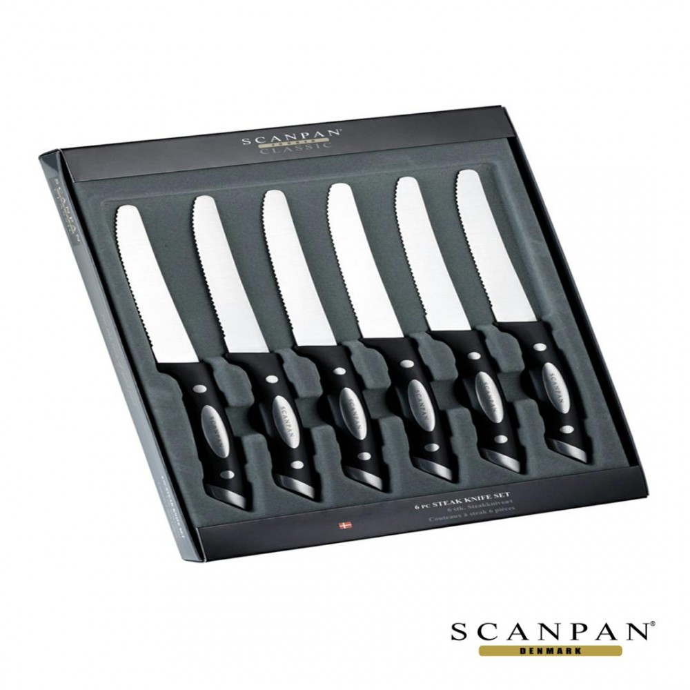 Scanpan Steak Knife Set - 6pc with Logo Scanpan Steak Knife Set - 6pc with Logo