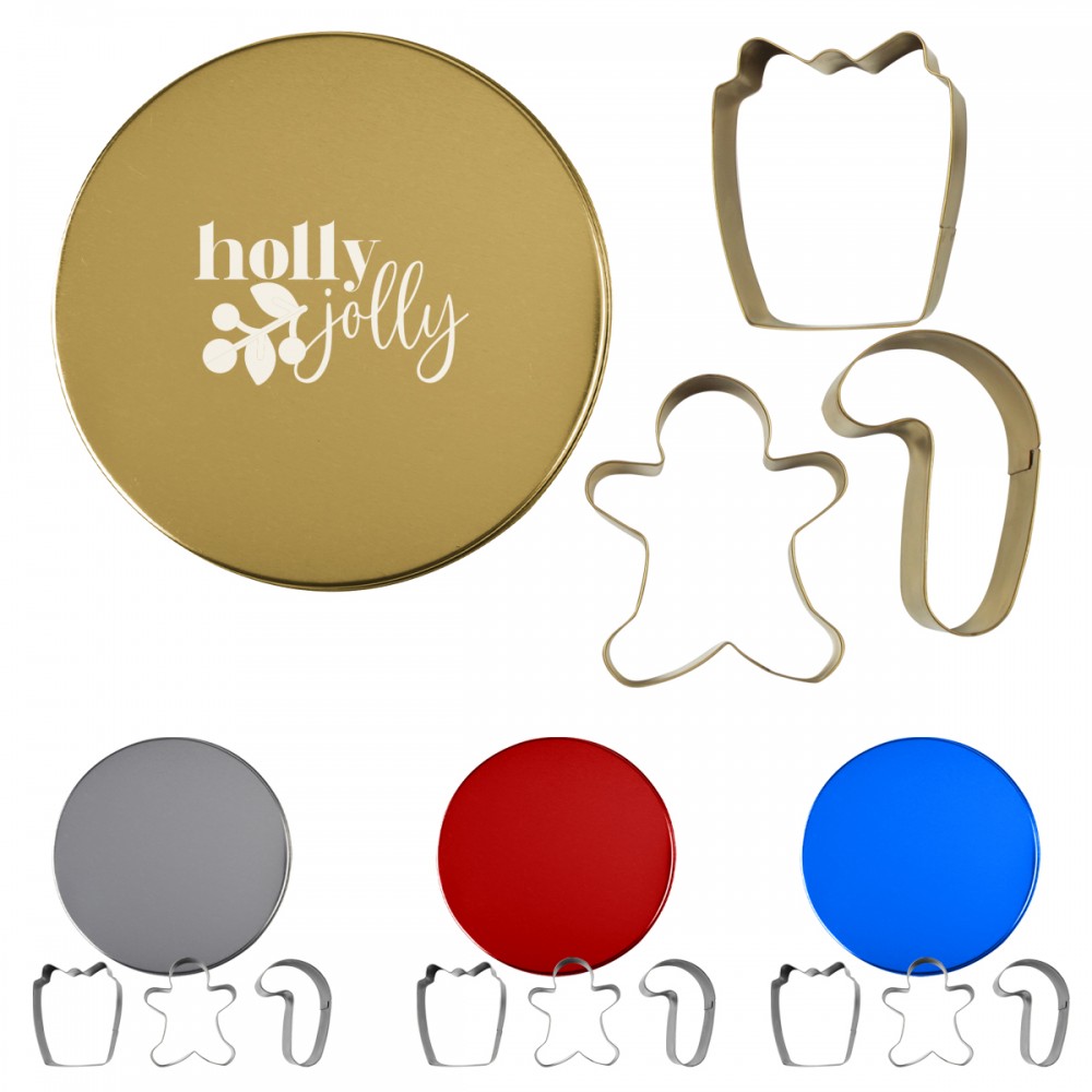 Holiday Cookie Cutter Set with Logo