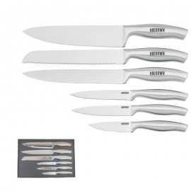 6 Piece Stainless Steel Knife Set with Logo  6 Piece Stainless Steel Knife Set with Logo