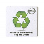 Logo Branded 3.5 Seed Paper Square Coaster