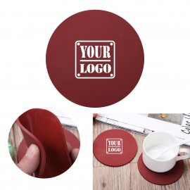 Round PVC Coasters with Logo