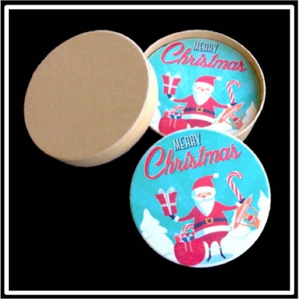 Custom Imprinted 4 Round Coaster Gift Box Set Custom Imprinted 4 Round Coaster Gift Box Set