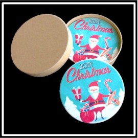 Custom Imprinted 4 Round Coaster Gift Box Set