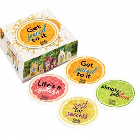 Customized Ceramic Coaster with Custom Packaging - 4 Coaster Set