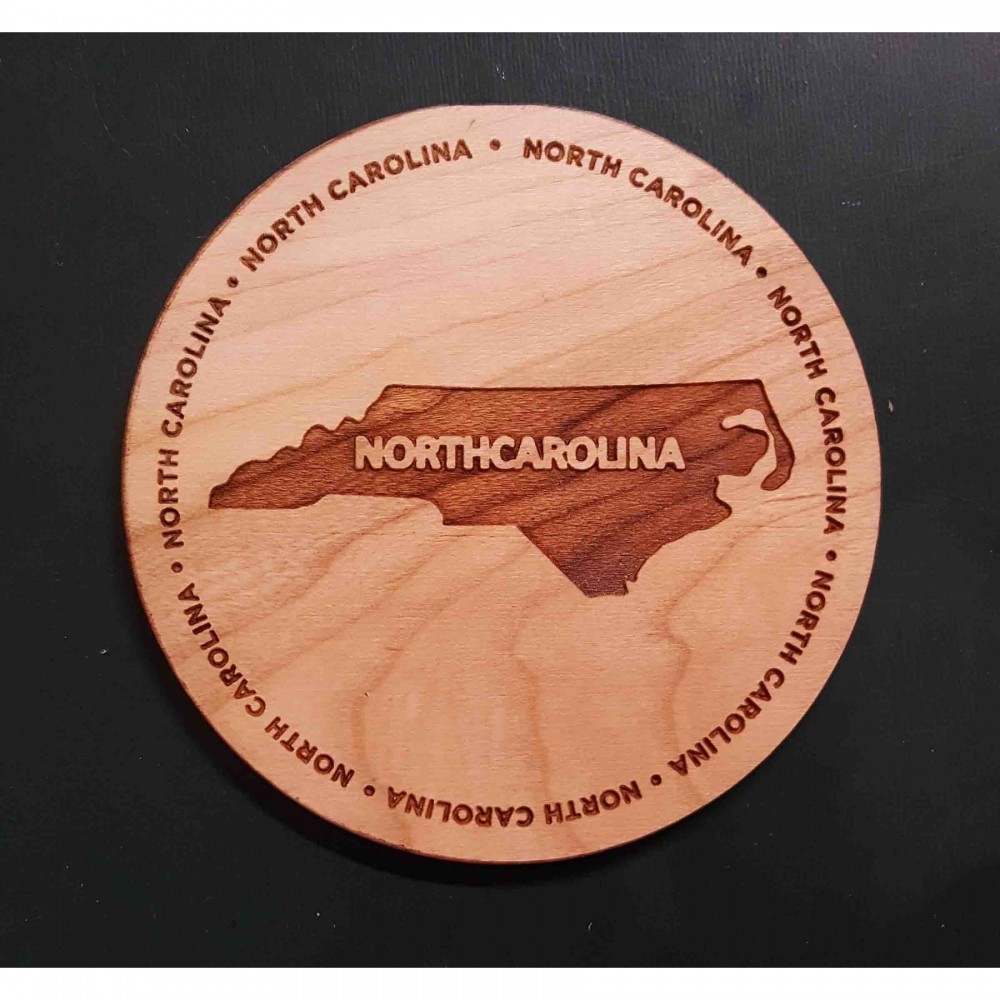 Hardwood State Coasters with Logo