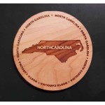 Hardwood State Coasters with Logo