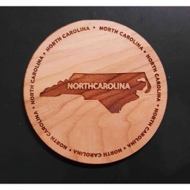 Hardwood State Coasters with Logo