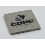 Square Concrete-Texture Coaster (UV Print) with Logo