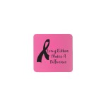 Logo Branded 3" Pink Square Silicone Coaster