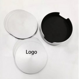 Customized Metal Heat Resistant Cup Coaster with Holder  Customized Metal Heat Resistant Cup Coaster with Holder