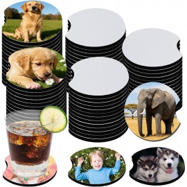 Customized 3 1/2" Full-Color Custom Neoprene Insulated Coasters