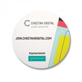 Logo Branded Hemp Coaster