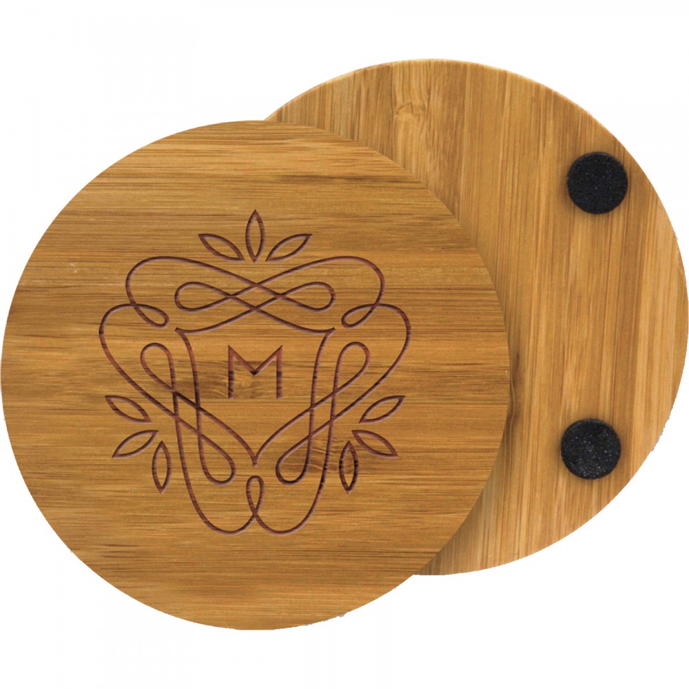 Promotional Round Bamboo Coaster Promotional Round Bamboo Coaster