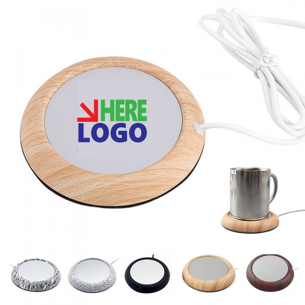 MOQ 50Pcs Table USB Heating Coaster with Logo