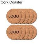 Customized 1/8 Round Drinkware Tableware Utensils Beverage Cork Coaster