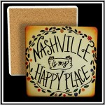 Personalized Square Absorbent Stone Coaster with Custom Print - Full Bleed Print