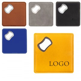 Coaster With A Bottle Opener with Logo