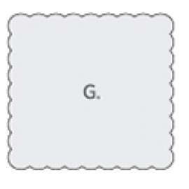 Custom Imprinted Square Scallop Full Color Chipboard Coasters (4"x4")