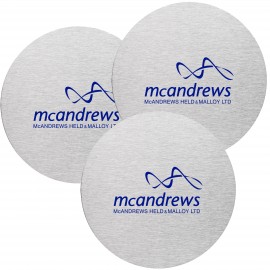 Coaster Metal Round with Logo
