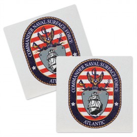 80 Point 3.5"Pulp Board Coasters, DIGITAL PRINT - Square with Logo