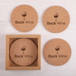 Promotional Cork 4 Pc. Coaster Set In Box