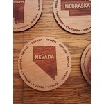 Custom 3.5" - Nevada Hardwood Coasters