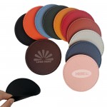 Anti-Slip Leather Soft Coaster with Logo