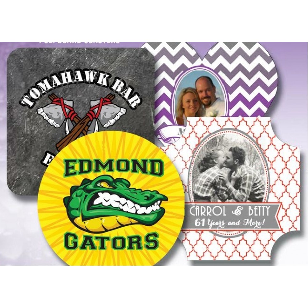 Full Color Custom Pulp Board Coaster (40 PT) Custom Imprinted Full Color Custom Pulp Board Coaster (40 PT) Custom Imprinted