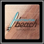 Faux Travertine Printed Square Coaster Custom Imprinted