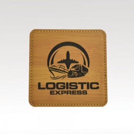 Leatherette Coaster with Logo