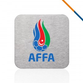 Vikivo Stainless Steel Square Coaster with Logo