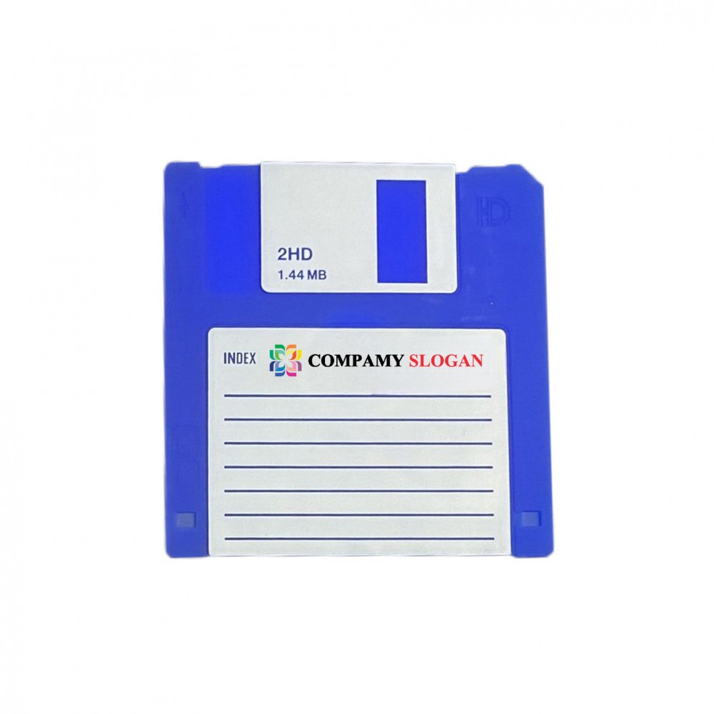 Floppy Shaped Disk Coaster with Logo Floppy Shaped Disk Coaster with Logo