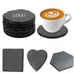 Natural Slate Stone Coaster with Logo