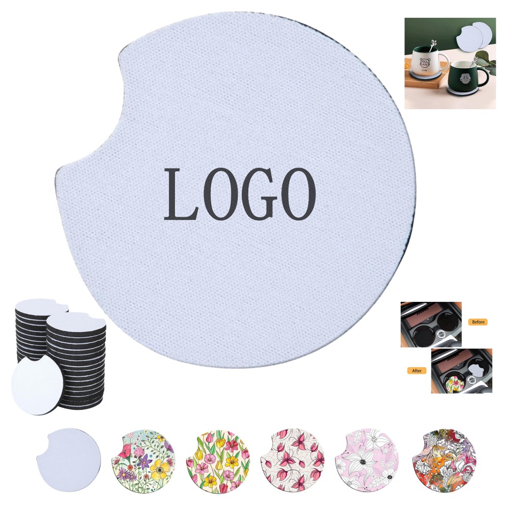 Customized Customized Neoprene Car Coasters