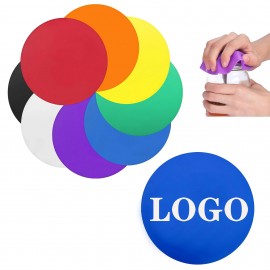 4.9" Silicone Rubber Jar Opener/Gripper Pad/Coaster with Logo