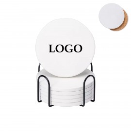 Ceramic Cup Coaster with Logo